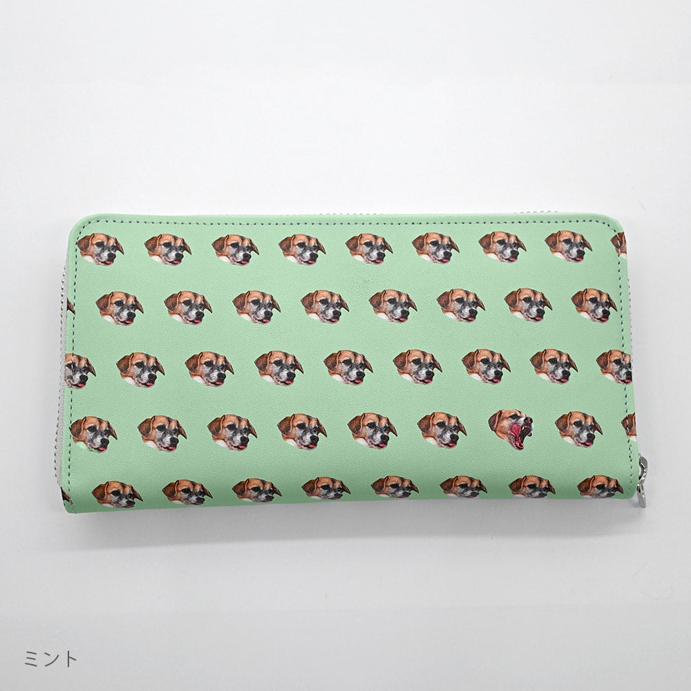 愛犬写真でつくる革製長財布 | PET DOT SHOP