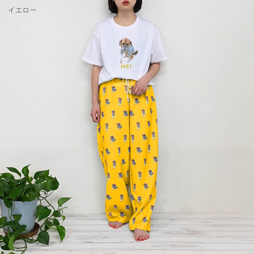 パジャマパンツ　コットンパンツ　vintage 犬　パンツ パジャマパンツ | PET DOT SHOP