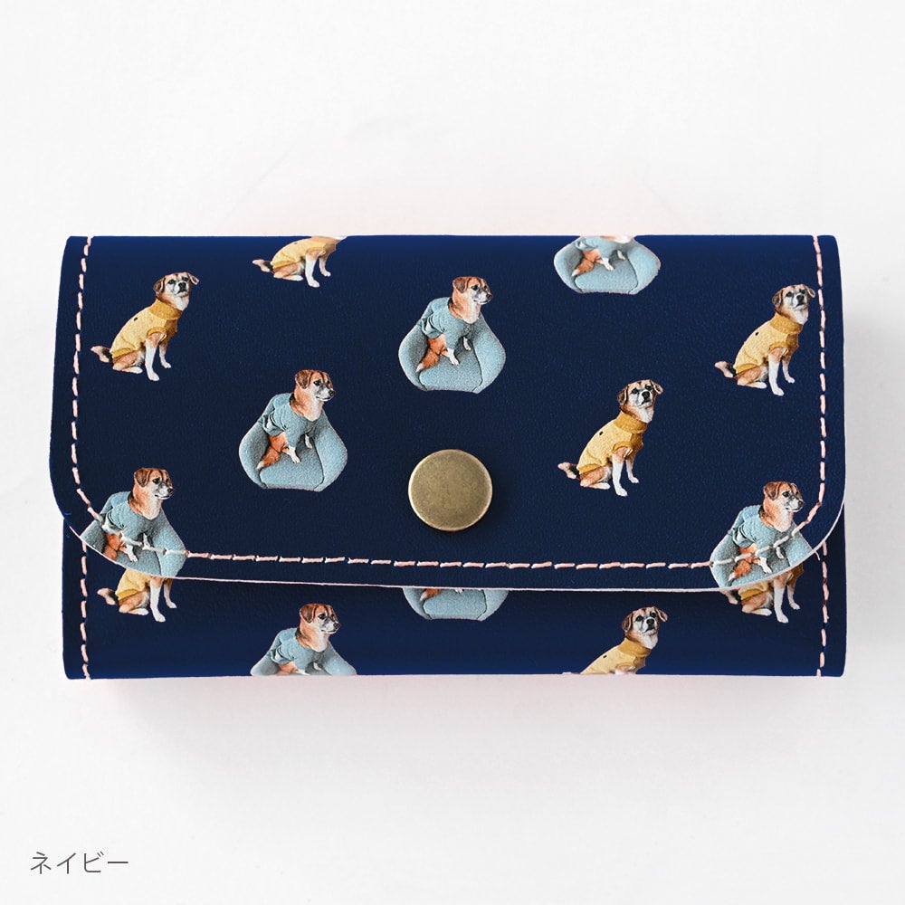 Dior 犬の顔デザインキーケース org.jpg