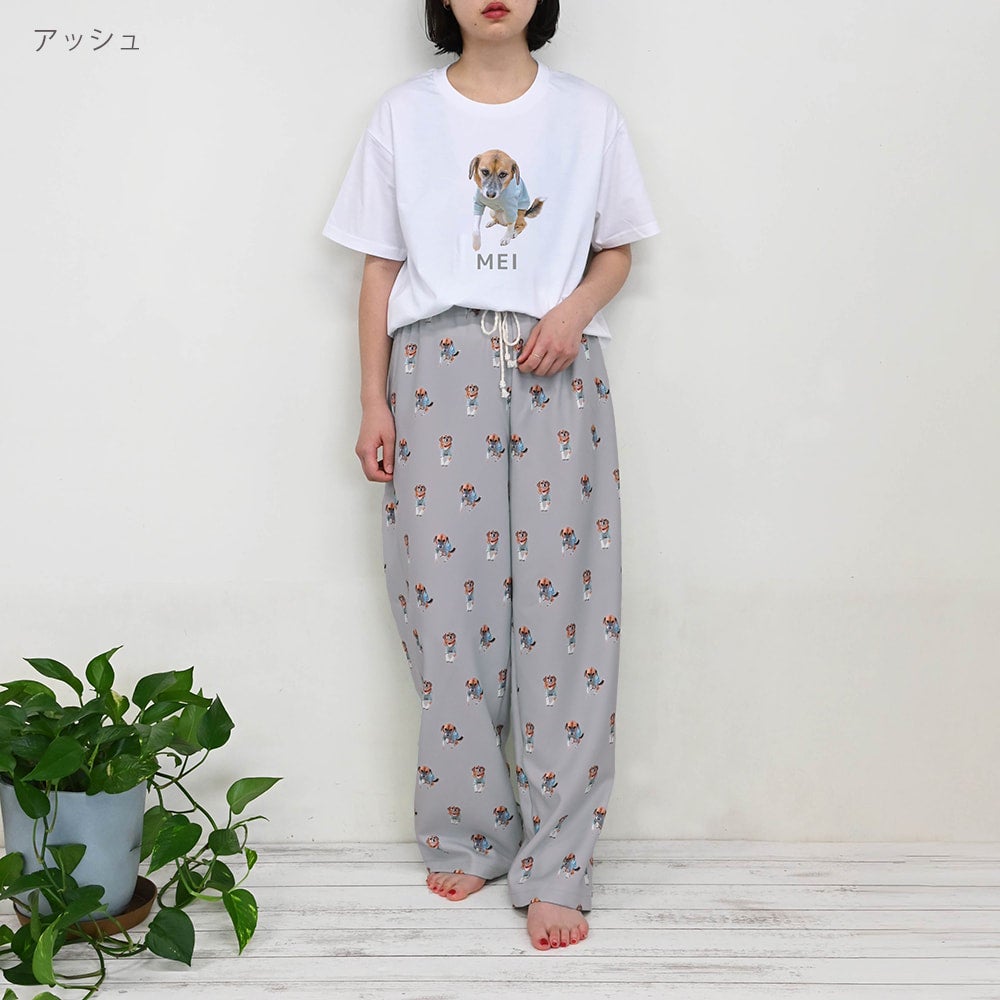 パジャマパンツ　コットンパンツ　vintage 犬　パンツ パジャマパンツ | PET DOT SHOP