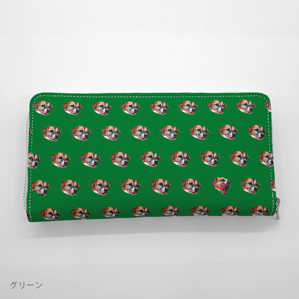 愛犬写真でつくる革製長財布 | PET DOT SHOP