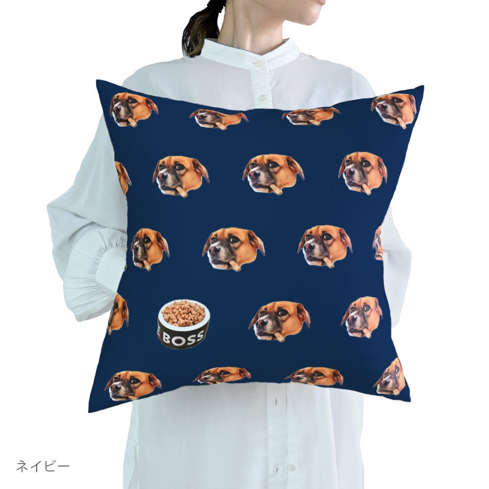 ペット写真を使ってつくるオリジナルクッション | PET DOT SHOP