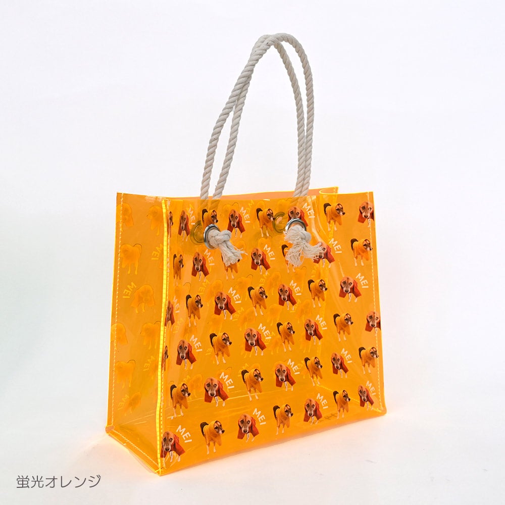 おとママ羊毛フェルト　お散歩トートバッグ　ピンク花柄（生成り）保育士バッグ        